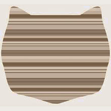 Load image into Gallery viewer, Cats Rule Small Space Mat-Neutral Stipe-from Cat Supplies and More