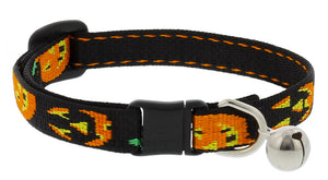 Lupine "Jack O Lantern" Halloween Cat Collar with bell, from Cat Supplies and More