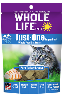Whole Life Just One Turkey Cat Treats 10oz