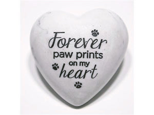 "Forever Paw Prints on my heart" stone paperweight-Cat Supplies and More