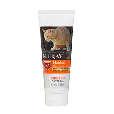 Nutri-Vet Hairball Paw-Gel for Cats Chicken Flavor from Cat Supplies and More