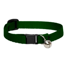 Load image into Gallery viewer, Lupine Green Basic Cat Collar with Bell from Cat Supplies &amp; More