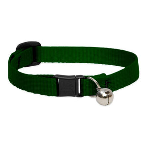 Lupine Green Basic Cat Collar with Bell from Cat Supplies & More