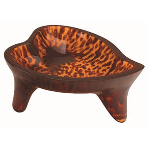 Raised Heart Petfood Bowl - Tortoise- from Cat Supplies and More
