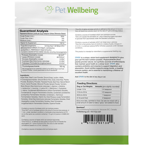 Pet Wellbeing SPARK Daily Nutritional Supplement Ingredients