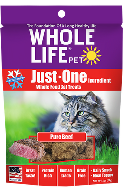 Whole Life Just One Beef Cat Treats 21oz - Cat Supplies and More