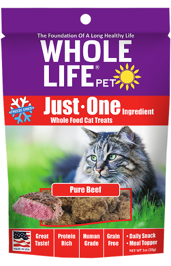 Whole Life Just One Beef Cat Treats 21oz - Cat Supplies and More