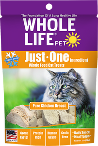 Whole Life Just One Chicken Cat Treats 21oz from Cat Supplies and More