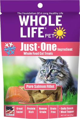 Whole Life Just One Salmon Cat Treats 2.5oz