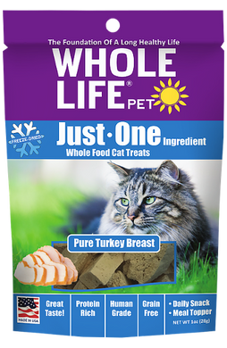 Whole Life Just One Turkey Cat Treats 1oz