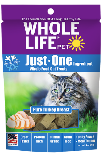 Whole Life Just One Turkey Cat Treats 1oz