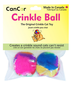 CanCor Mini Crinkle Ball 2-Pack, from Cat Supplies and More