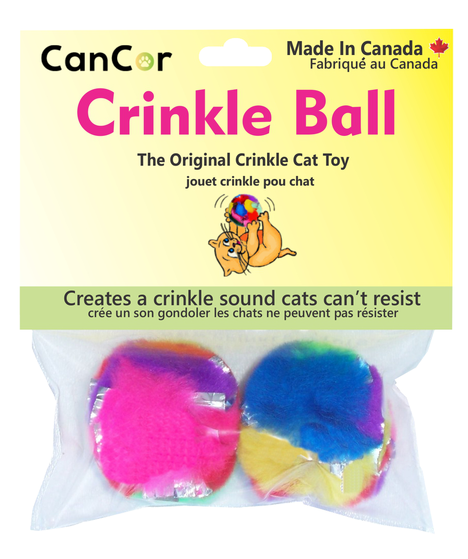 CanCor Mini Crinkle Ball 2-Pack, from Cat Supplies and More