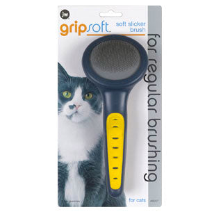 JW Pet Cat Grip Soft Slicker Brush