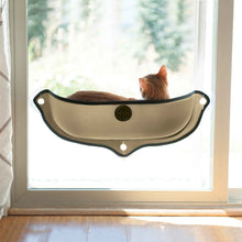 Load image into Gallery viewer, K&amp;H EZ Mount Window Bed Kitty Sill in Tan from Cat Supplies and More