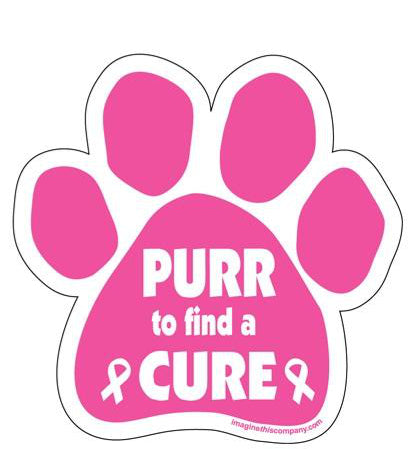 Purr to Find a Cure Magnet from Cat Supplies and More